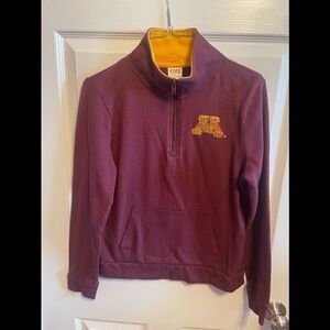 Victoria Secret Pink Mn Gophers 1/4 zip sz S
